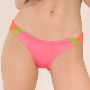 Maaji Fandango Flirt Pink Floral Thin Side Reversible Bikini Bottom Size 2XL